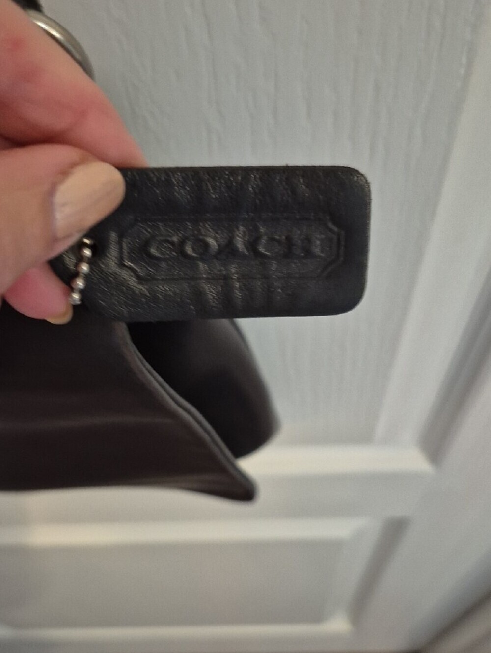Vintage Coach Chelsea Black Leather Crossbody Bag - Picture 5 of 14